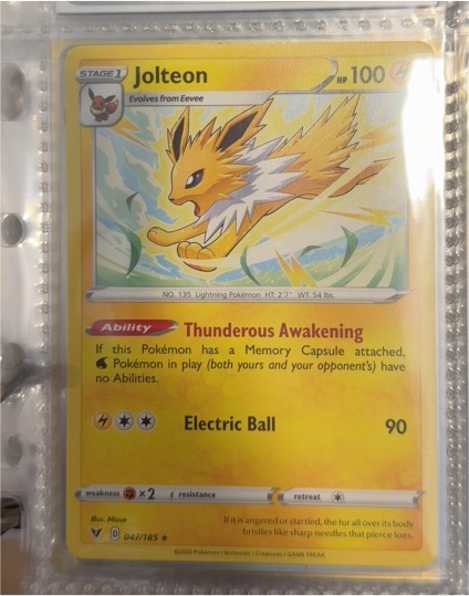 2020 Pokémon Vivid Voltage #47 Jolteon — front