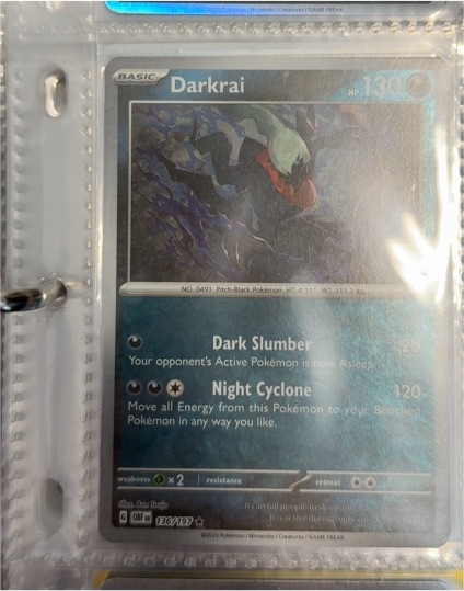 2023 Pokémon Scarlet & Violet Obsidian Flames #136 Darkrai — front