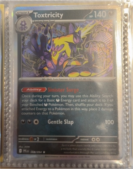 2025 Pokémon #068 Toxtricity Phantasmal Flames — front
