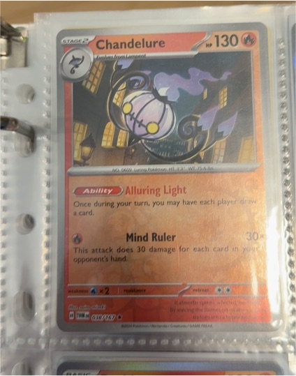 2024 Pokémon SV06: Twilight Masquerade #038 Chandelure — front