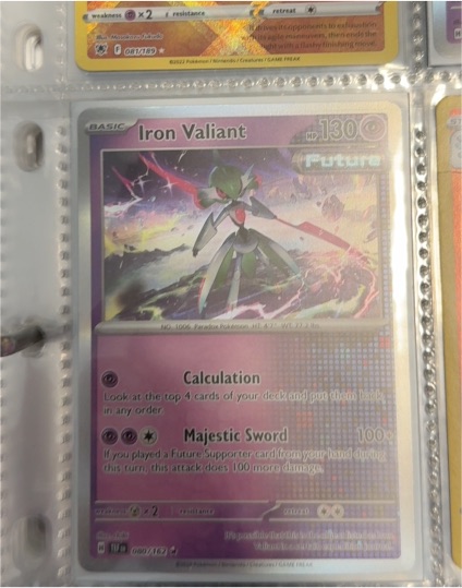 2023 Pokémon SV: Temporal Forces #80 Iron Valiant — front