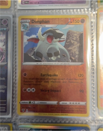 2020 Pokémon TCG Vivid Voltage #87 Donphan — front