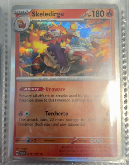 2024 Pokémon TCG Surging Sparks #031 Skeledirge — front