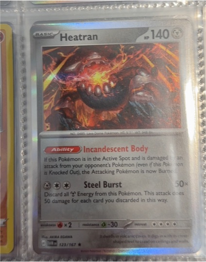 2024 Pokémon Scarlet & Violet Twilight Masquerade #123 Heatran — front
