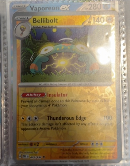 2023 Pokémon Scarlet & Violet Obsidian Flames #078 Bellibolt — front