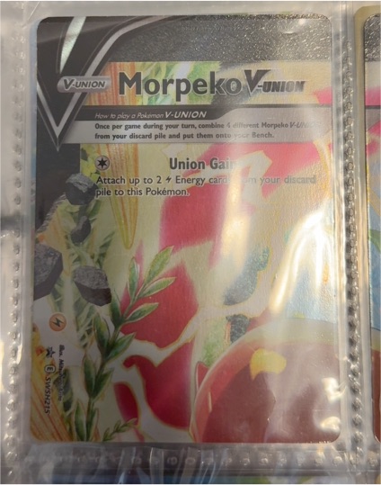 Pokemon Sword & Shield Promo #SWSH215 Morpeko V-Union — front