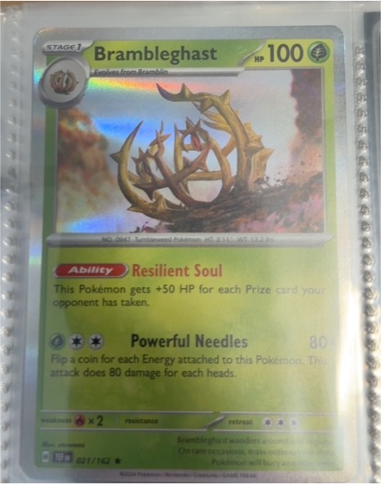 2024 Pokémon SV05: Temporal Forces #021 Brambleghast — front