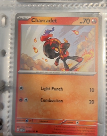 2023 Pokémon TCG Obsidian Flames #43 Charcadet — front