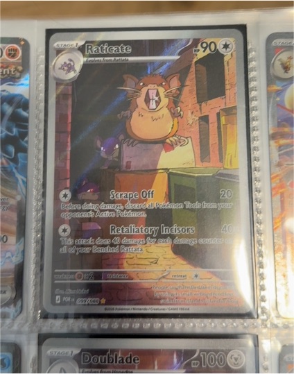 2022 Pokémon ME03 #099 Raticate Perfect Order Illustration Rare — front
