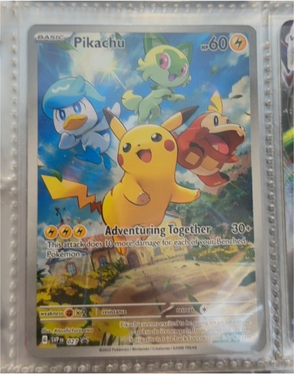 2023 Pokémon #027 Pikachu SV Scarlet & Violet Promo — front