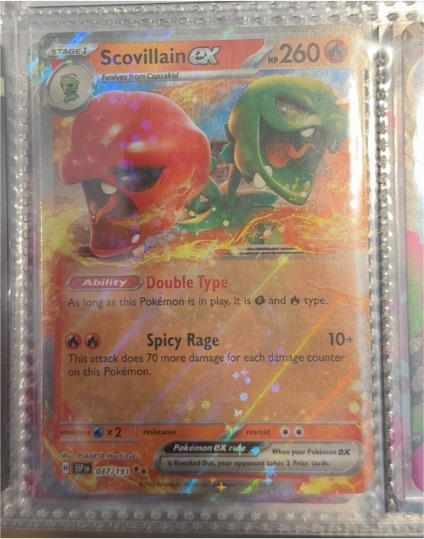 2024 Pokémon Scovillain EX #037/191 — front