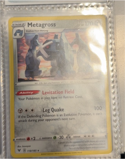 2020 Pokémon Vivid Voltage #118 Metagross — front