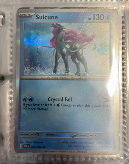 2025 Pokémon Phantasmal Flames #026 Suicune — front