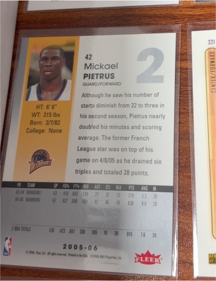 2004-05 Fleer Tradition #18 Mickael Pietrus — front