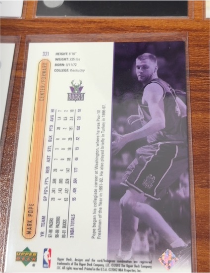 1996-97 Upper Deck #321 Mark Pope — front