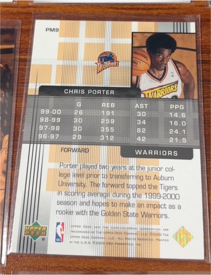 2000-01 Upper Deck Pros & Prospects #PM9 Chris Porter — front