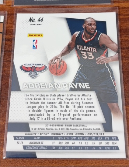 2014-15 Panini Prizm #44 Adreian Payne — front