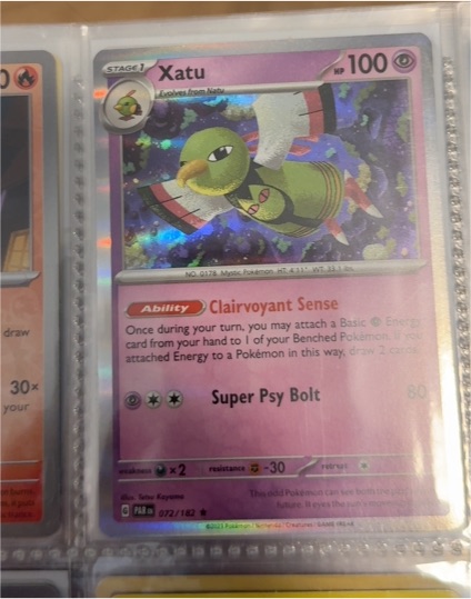 2023 Pokémon TCG SV04 #072 Xatu — front
