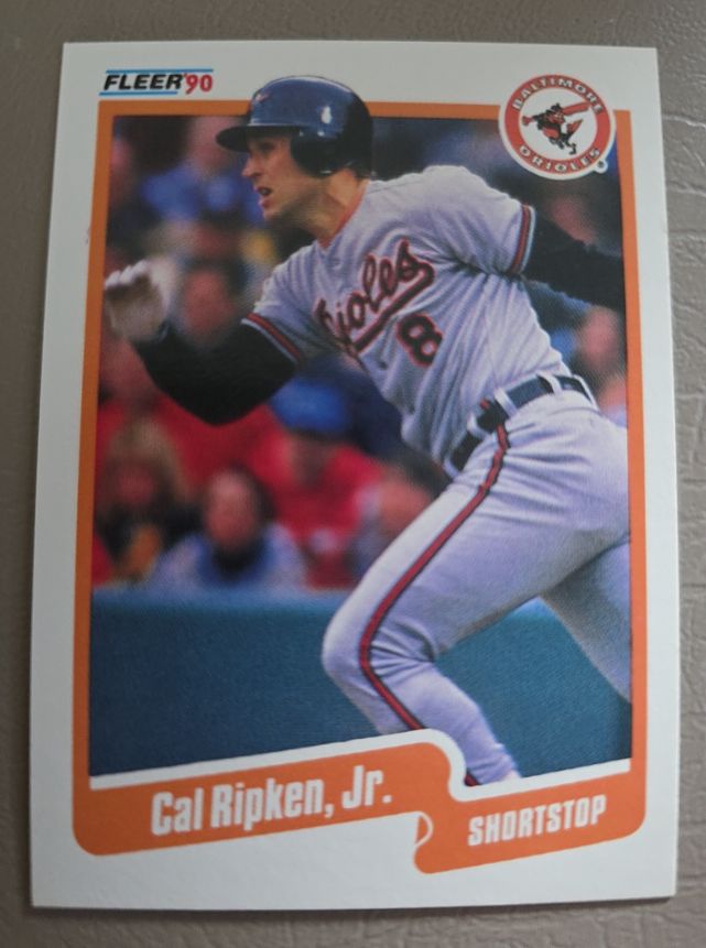 1990 Fleer #187 Cal Ripken, Jr. — front