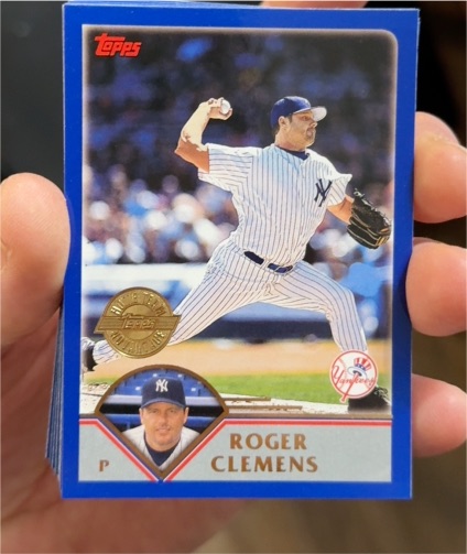 2003 Topps #61 Roger Clemens — front