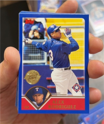 2003 Topps #1 Alex Rodriguez — front