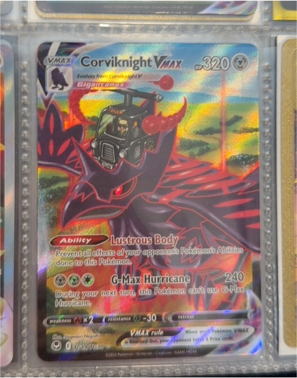2022 Pokemon Sword & Shield Silver Tempest #TG19 Corviknight VMAX — front