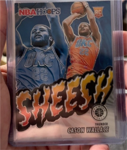 2023-24 Panini NBA Hoops Premium Stock #3 Cason Wallace Sheesh — front
