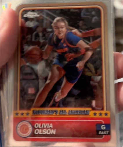 2024 Topps Chrome McDonald's All American #8 Olivia Olson — front