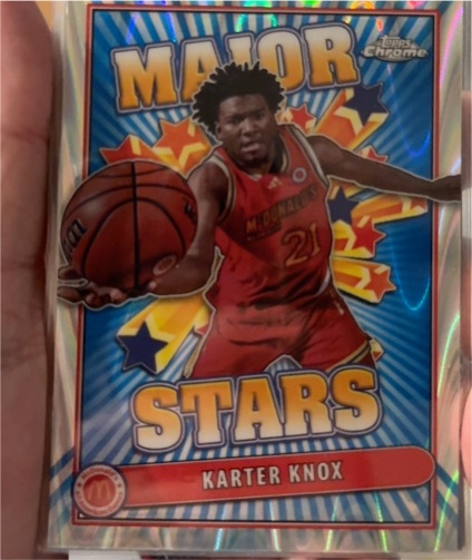 2024 Topps Chrome McDonald's All American Major Stars #SES-KKN Karter Knox — front