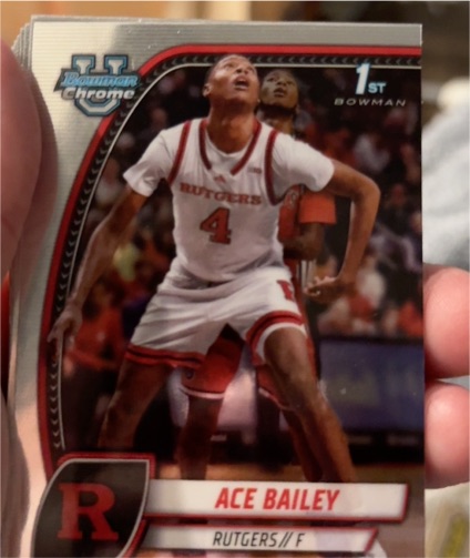 2025 Bowman Chrome University #1 Ace Bailey — front