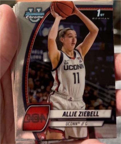 2024 Bowman Chrome University Basketball #5 Allie Ziebell — front