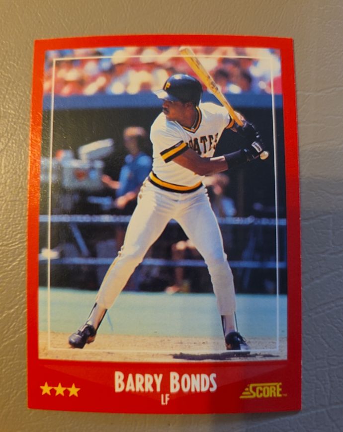 1988 Score #265 Barry Bonds — front