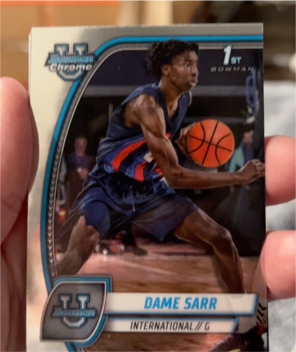 2024-25 Bowman University Chrome #17 Dame Sarr — front