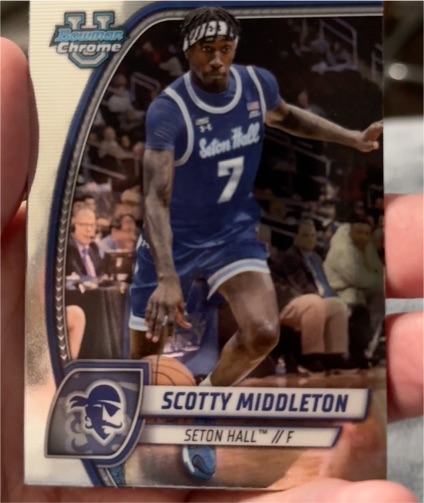 2024-25 Bowman Chrome University #94 Scotty Middleton — front