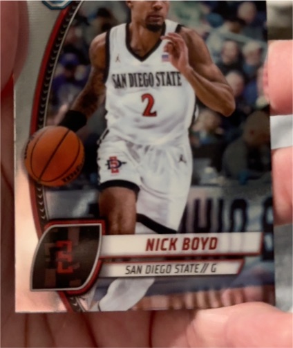 2024-25 Bowman Chrome University #73 Nick Boyd San Diego State Aztecs — front