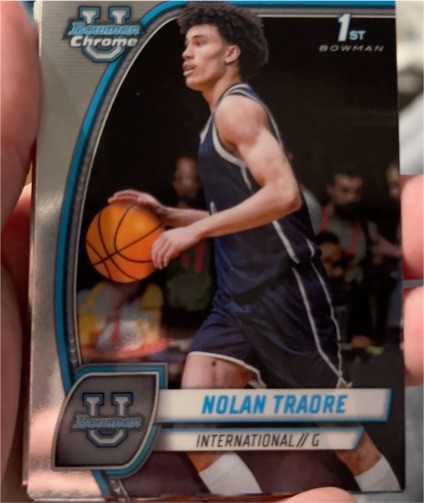 2024-25 Bowman University Chrome #56 Nolan Traore — front