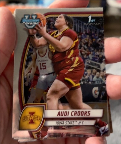 2024-25 Bowman Chrome University #9 Audi Crooks — front