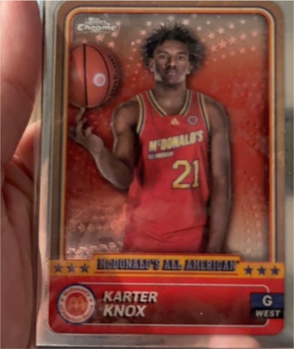 2024 Topps Chrome McDonald's All American #89 Karter Knox — front