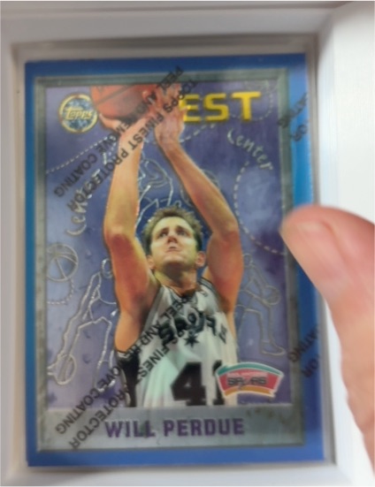 1995-96 Topps Finest #185 Will Perdue — front
