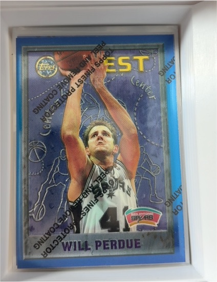 1995-96 Topps Finest #185 Will Perdue — front