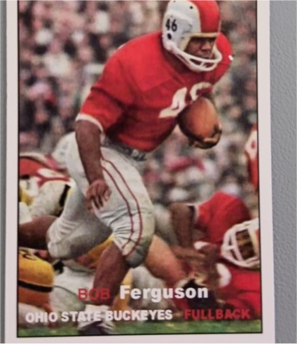 1960 S&S Football Pictorial CO Panel # Bob Ferguson — front