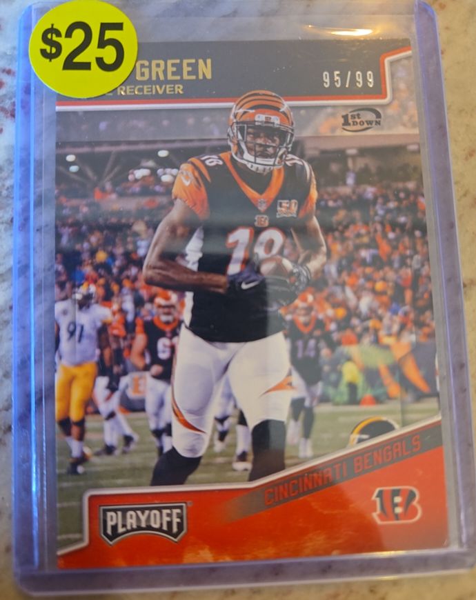 2018 Panini Playoff #40 A.J. Green Cincinnati Bengals Football Card — front