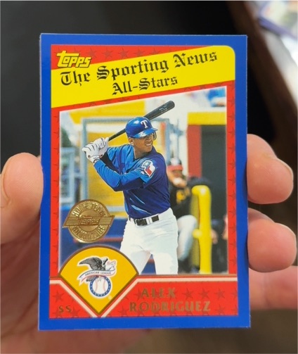 2002 Topps #358 Alex Rodriguez The Sporting News All-Stars Insert — front