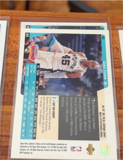 1999 Upper Deck MVP Theatre #M5 David Robinson — front