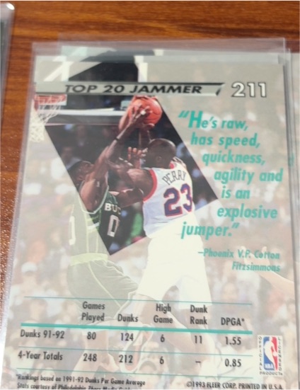 1992-93 Fleer Ultra #211 Tim Perry — front