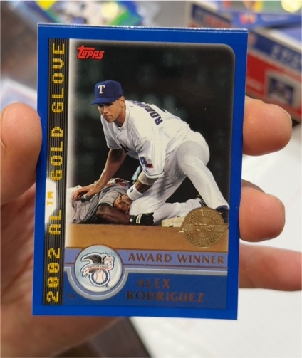 2003 Topps #690 2002 AL Gold Glove Alex Rodriguez — front