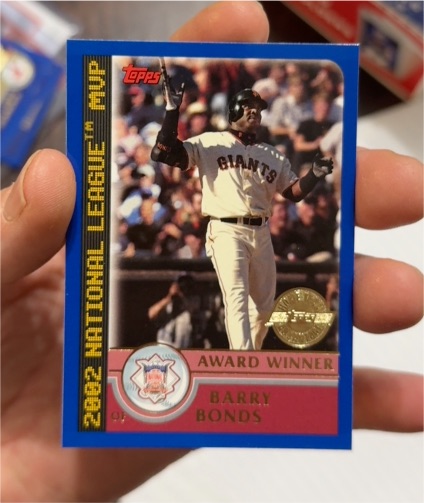 2003 Topps #706 Barry Bonds Award Winner 2002 NL MVP — front