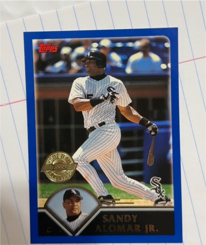 2003 Topps #595 Sandy Alomar Jr. — front