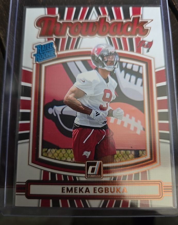 2025 Panini Donruss #31 Emeka Egbuka Rated Rookie Throwback — front