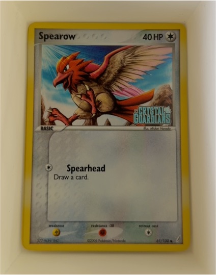 2006 Pokémon EX Crystal Guardians #61 Spearow — front